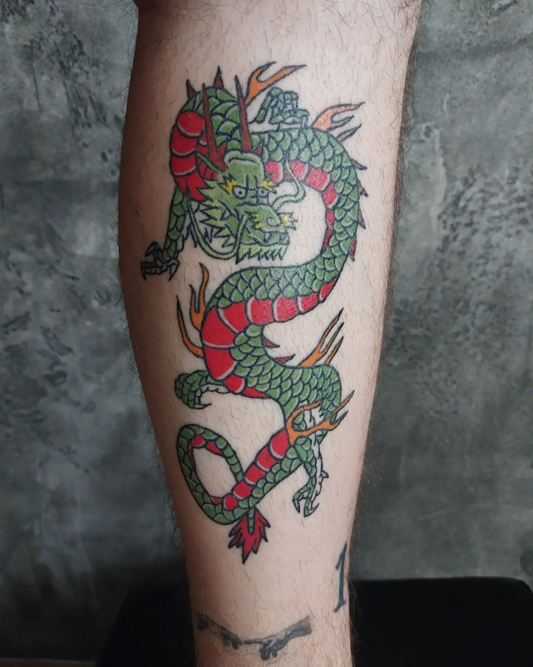 Tetovaža Zmaj u boji - Color - Eternal Art Tattoo Studio Loznica